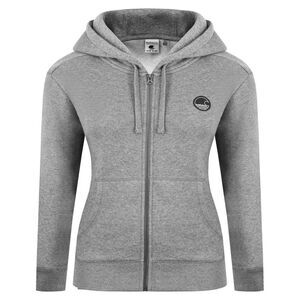 Signature Womens/Ladies Full Zip Hoodie / Dark Charcoal Marl